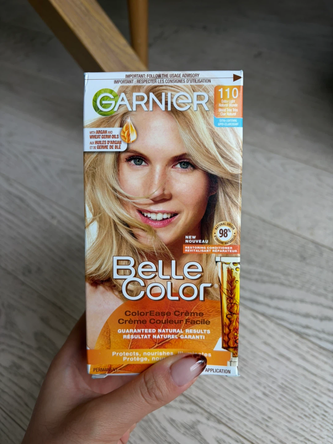 New Garnier Belle Color 110 Natural Blonde Hair Dye