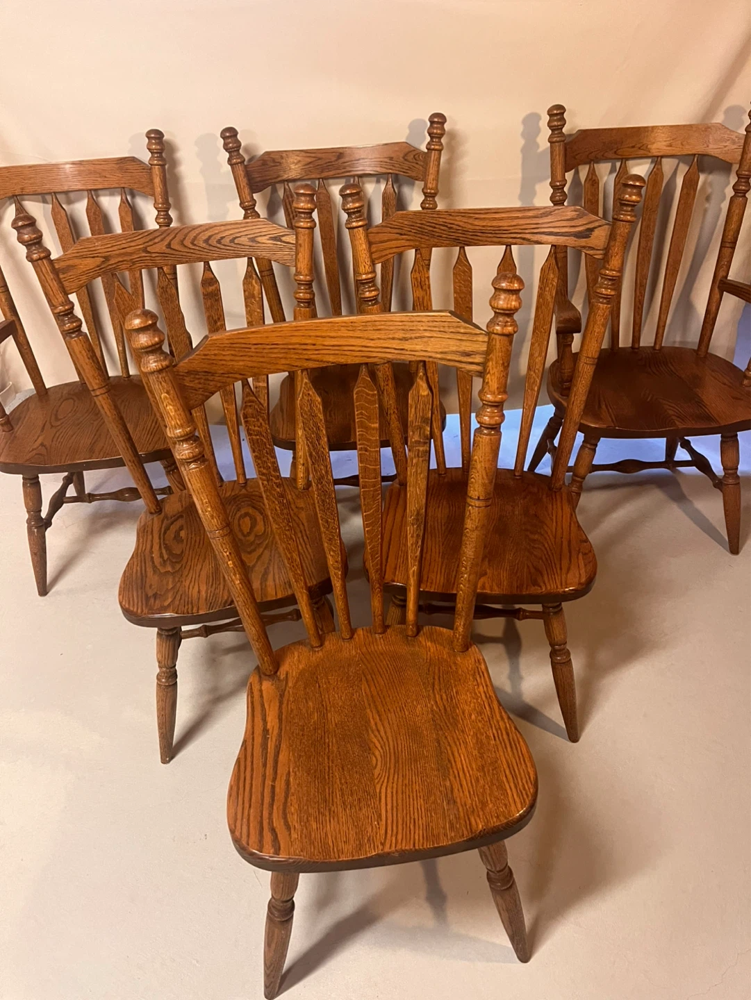 Wooden Oak Dining Chair (set of 6) - photo 4