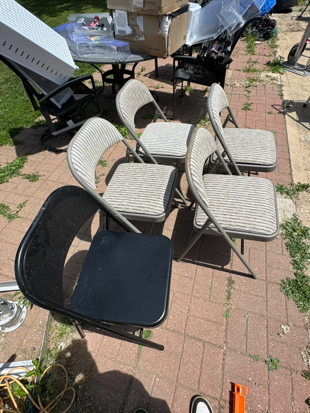 Set of 5 Folding Chairs - photo 2