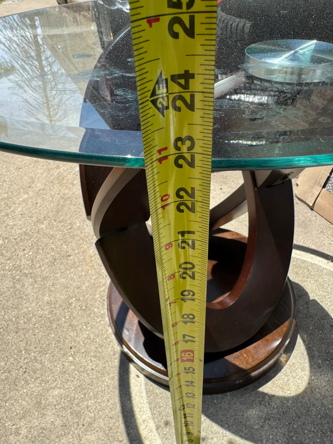 Glass Top Accent Table - photo 4