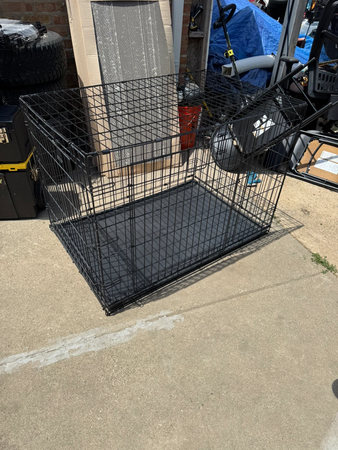 Black Wire Dog Crate - photo 2