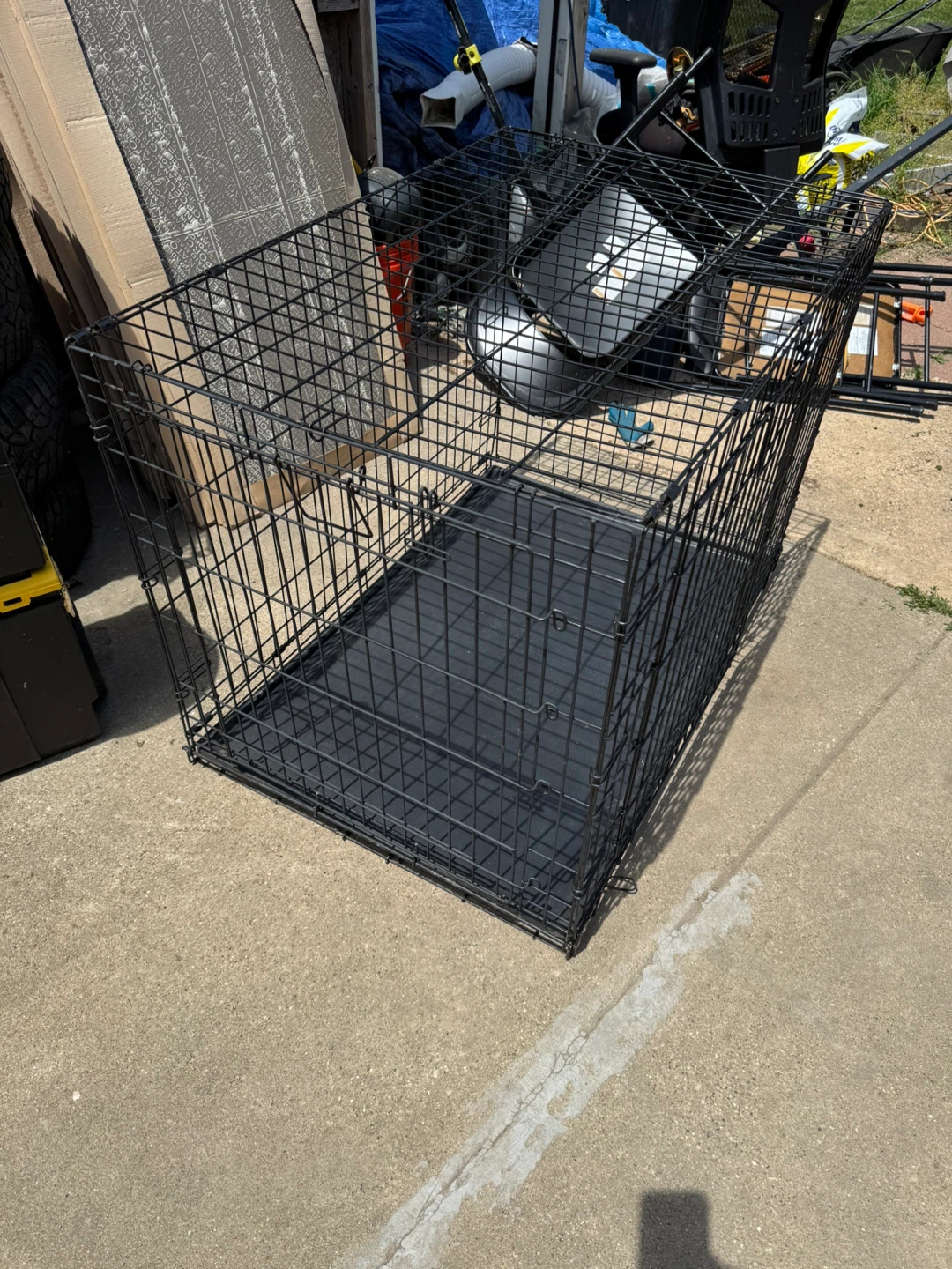 Black Wire Dog Crate