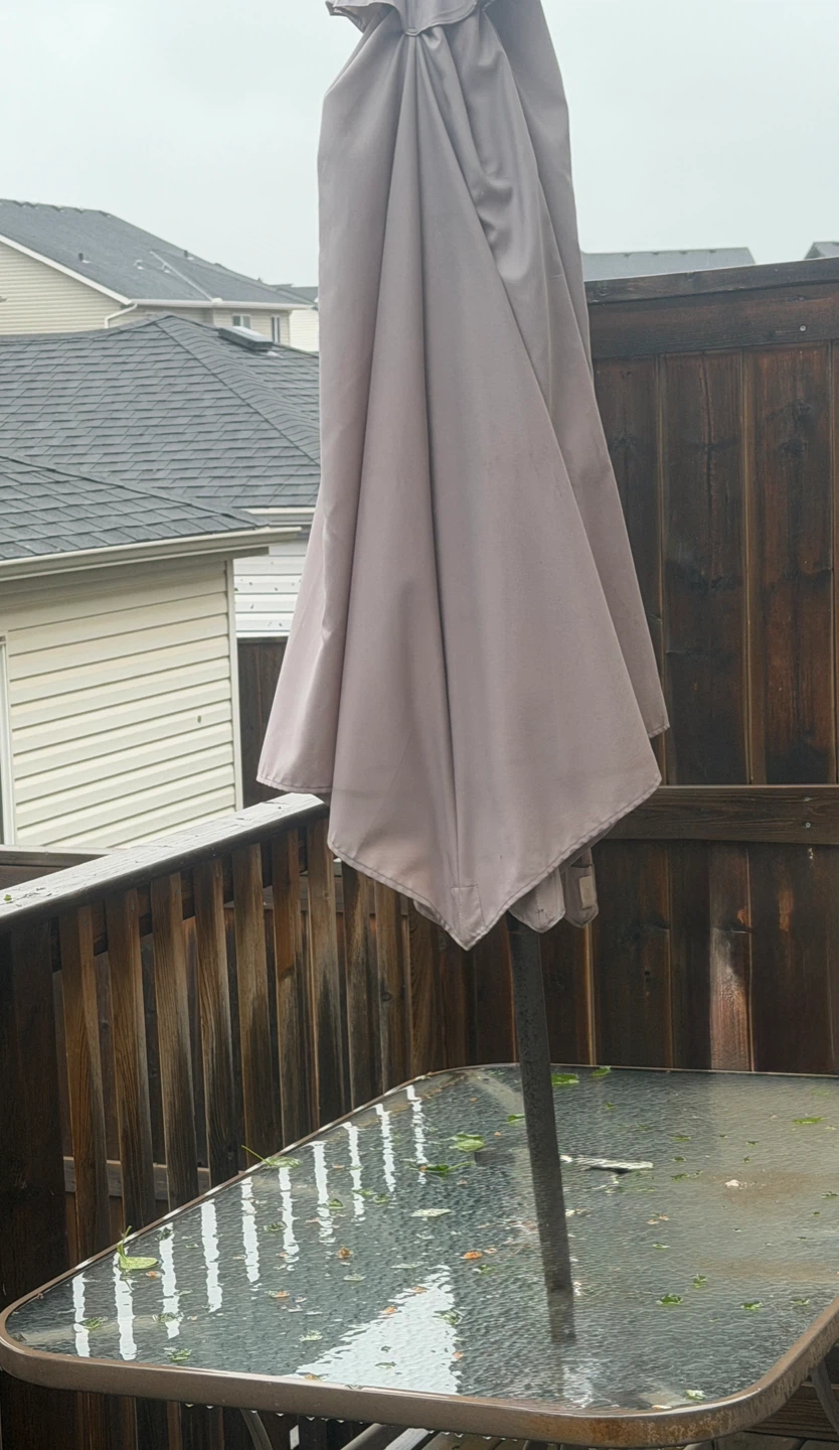 Light Beige Patio Umbrella Cover