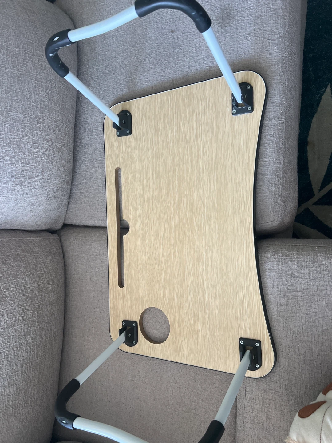 Portable Laptop Bed Tray with Cup Holder - photo 2