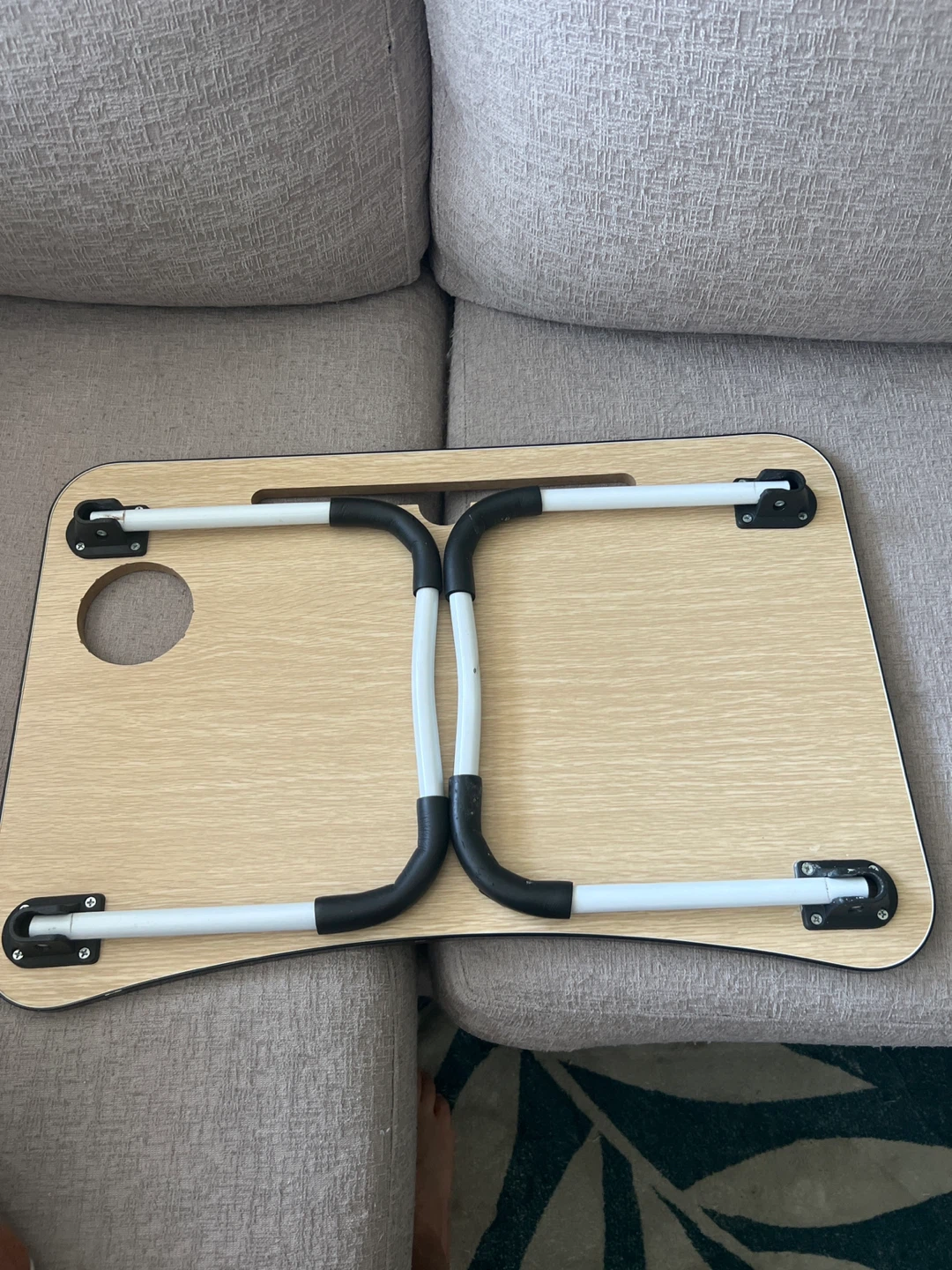 Portable Laptop Bed Tray with Cup Holder - photo 3