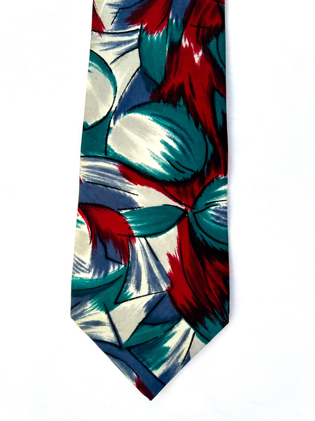 Vintage. Retro Pierre Cardin Men's Tie - Abstract Print