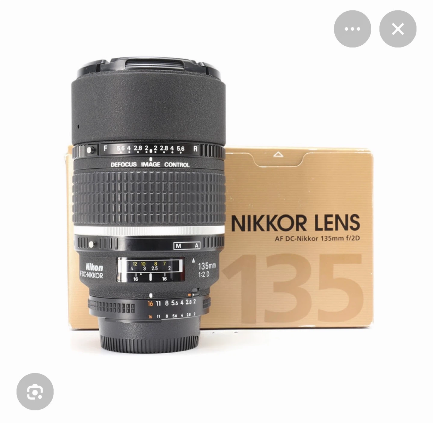 Nikon AF DC-Nikkor 135mm f/2DC Lens