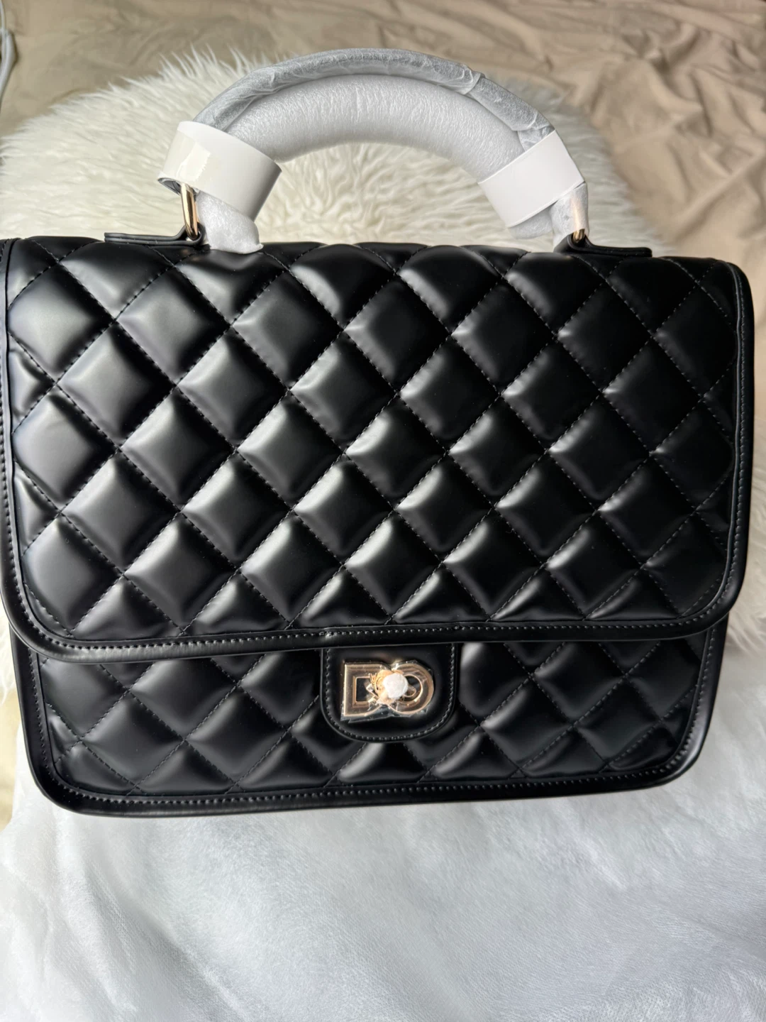 Black Quilted Handbag