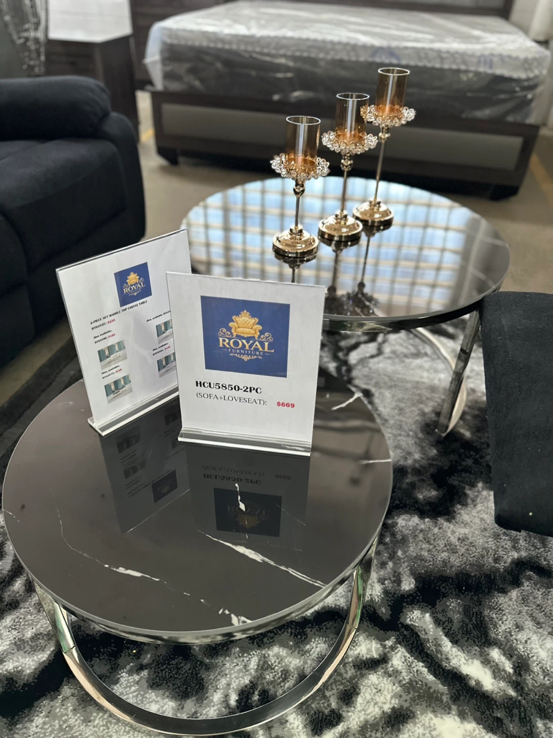 Royal 2-Piece Coffee Table Set (brand new)