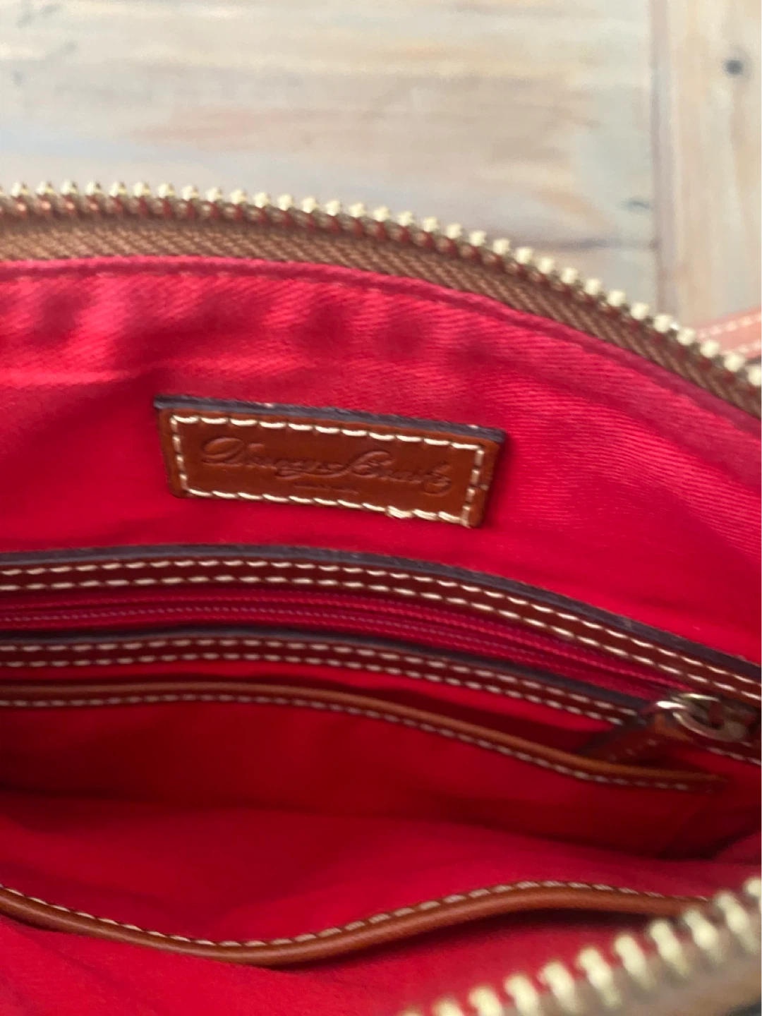 Dooney & Bourke Dark Brown Leather Crossbody Bag - photo 3