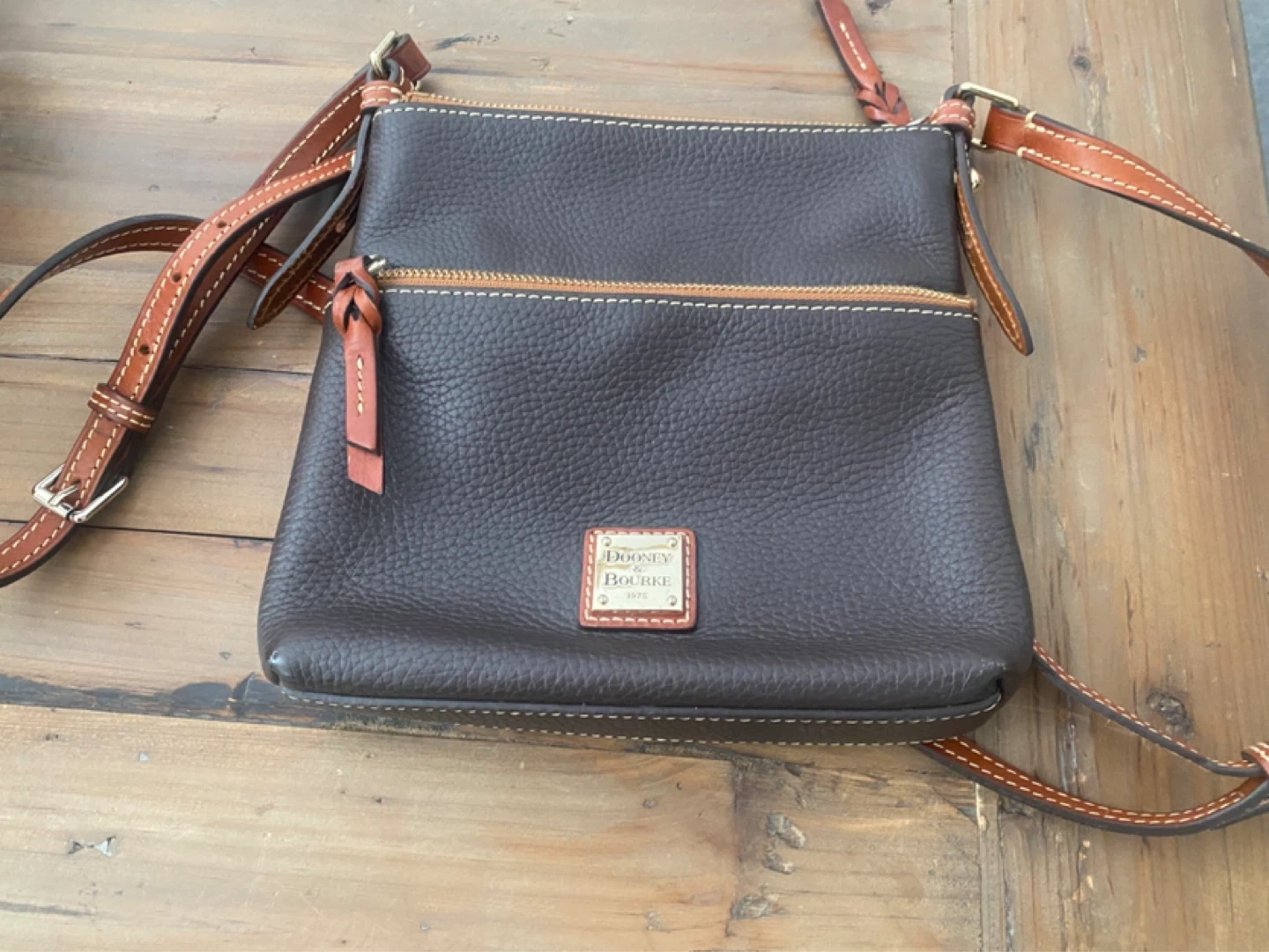 Dooney & Bourke Dark Brown Leather Crossbody Bag - photo 2