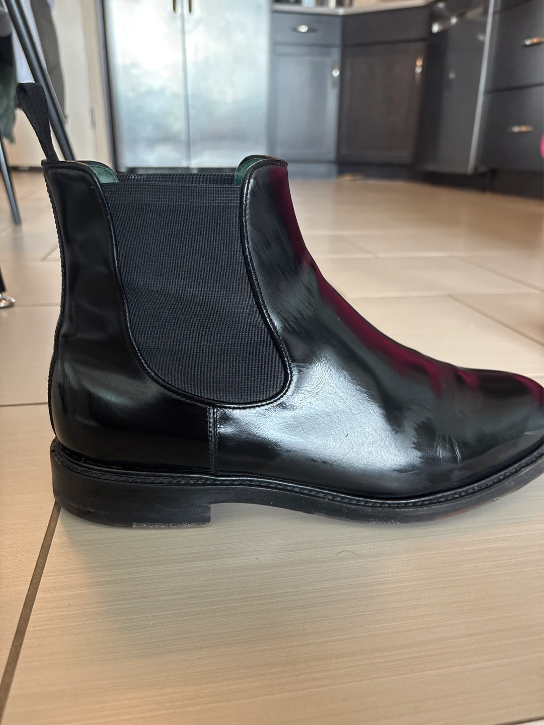 Ortigal Black Chelsea Boots hand made in Italy