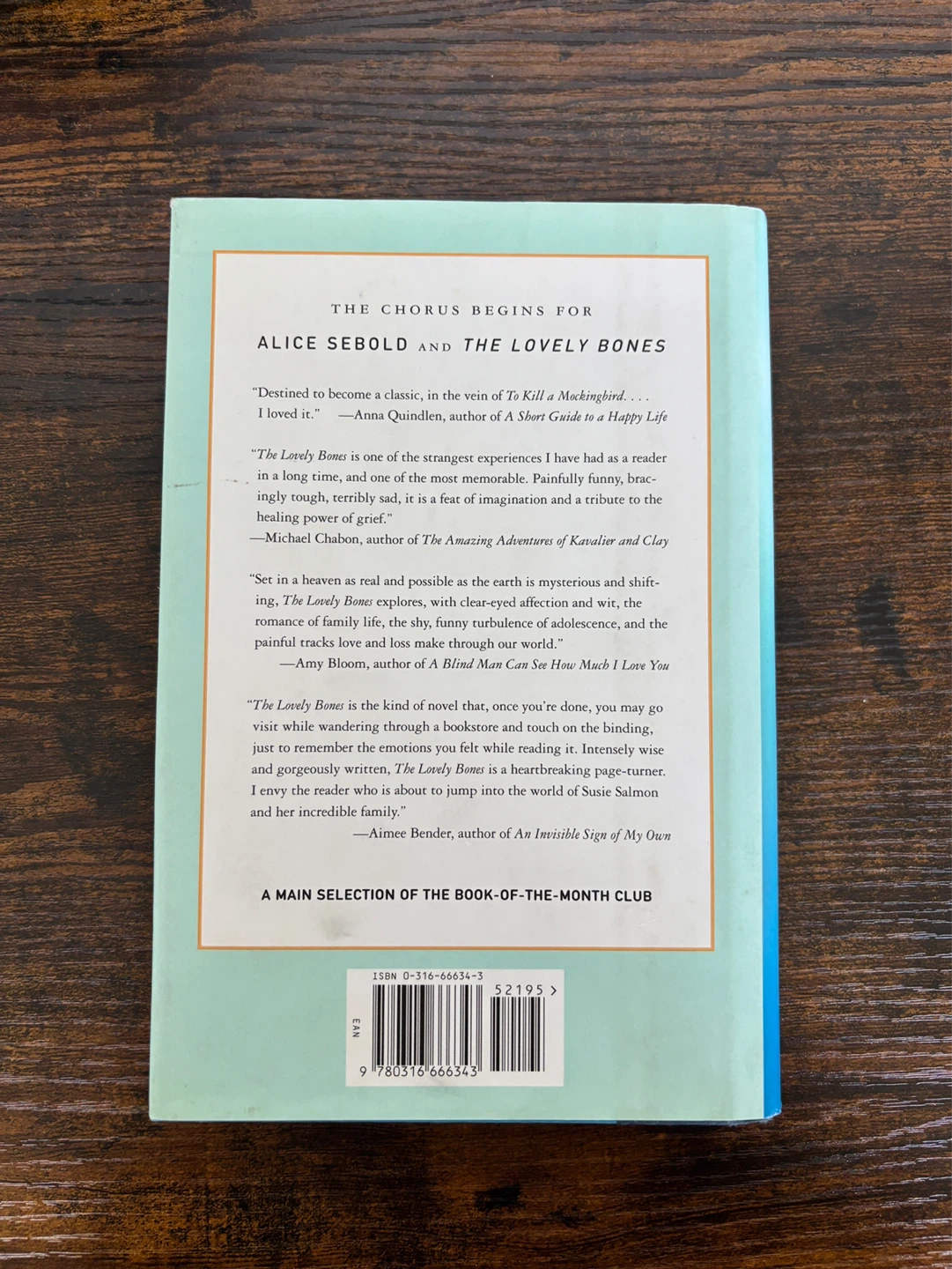 The Lovely Bones by Alice Sebold Novel - photo 2