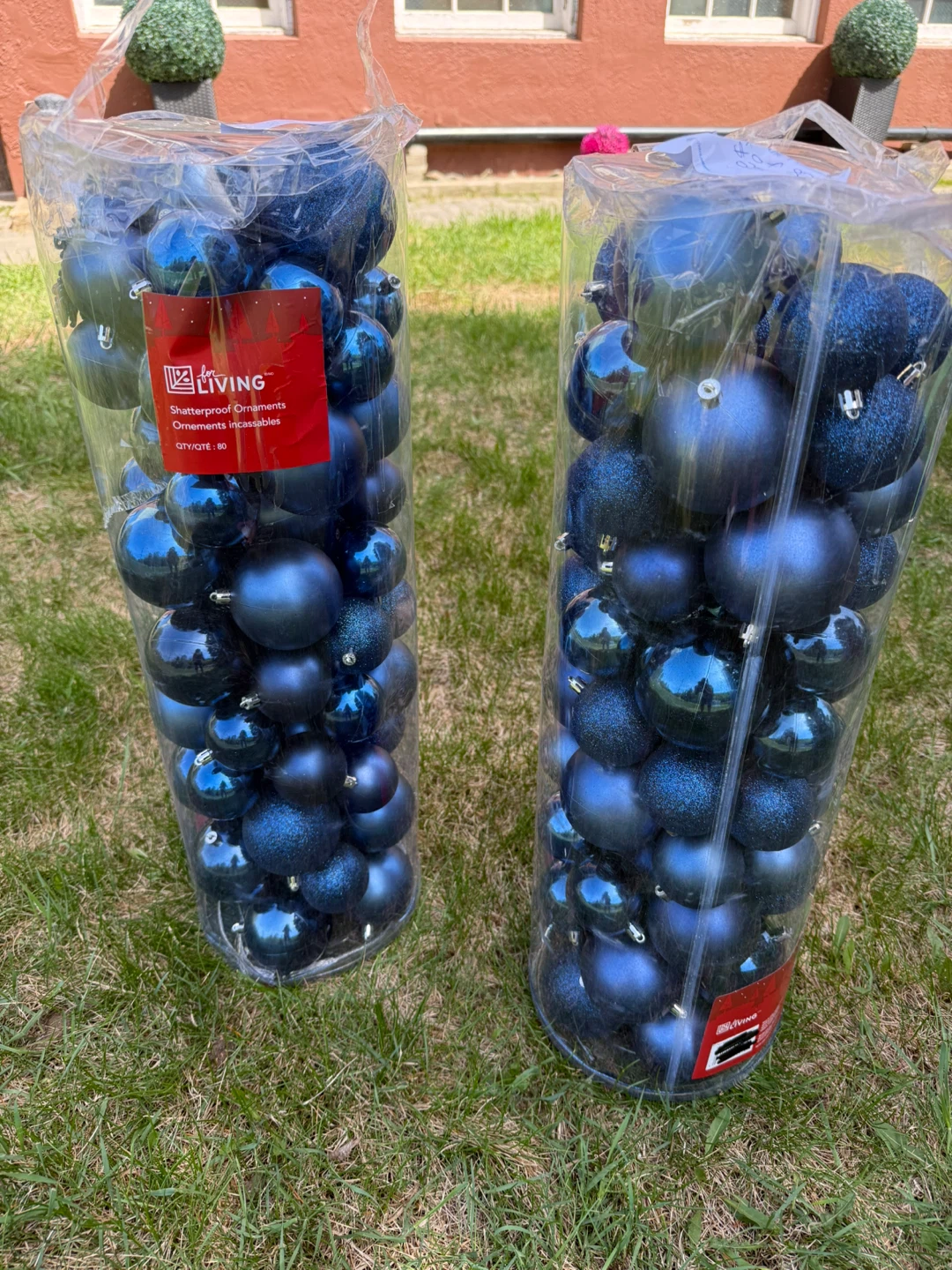 LIVING Shatterproof Ornaments - Blue