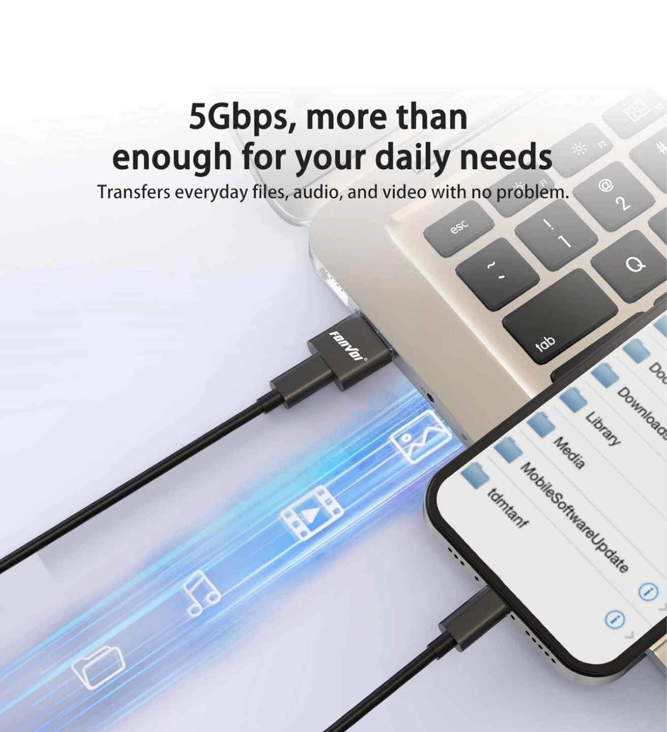 FONVoi USB C to USB A Adapters (3-Pack) - photo 5