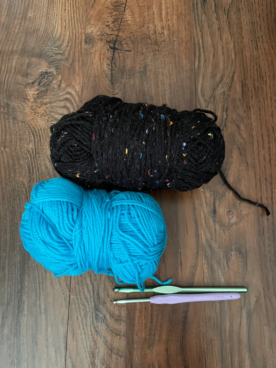 Yarn and crochet hooks
