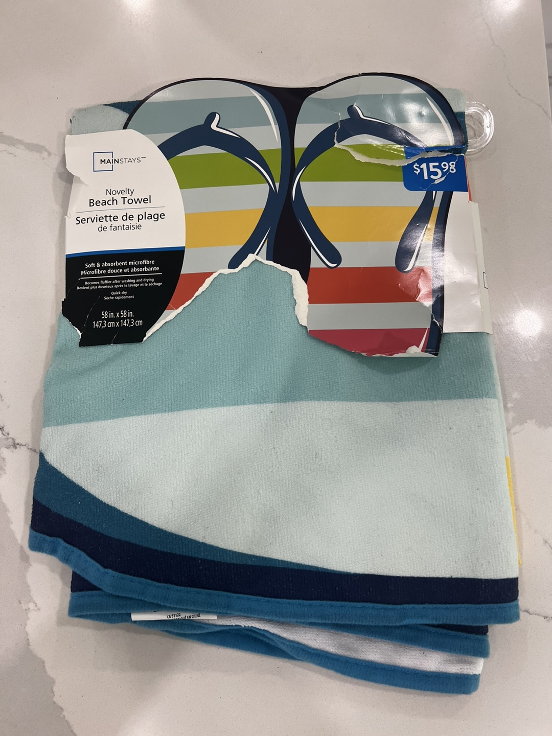 NEW Mainstays Novelty Beach Towel - Pizza Design - photo 4