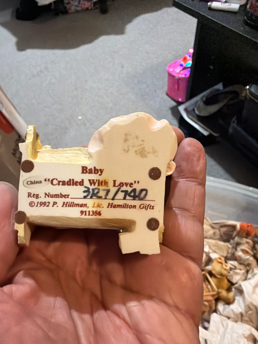 Enesco "Cradled With Love" Baby Bear Figurine - photo 2