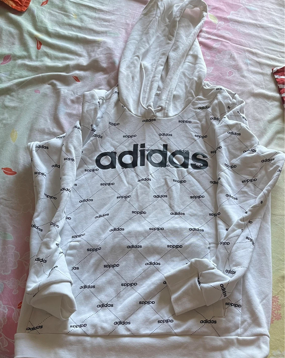 White Adidas Hoodie