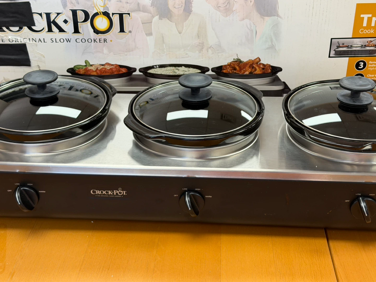 Crock-Pot Trio 3-Pot Slow Cooker