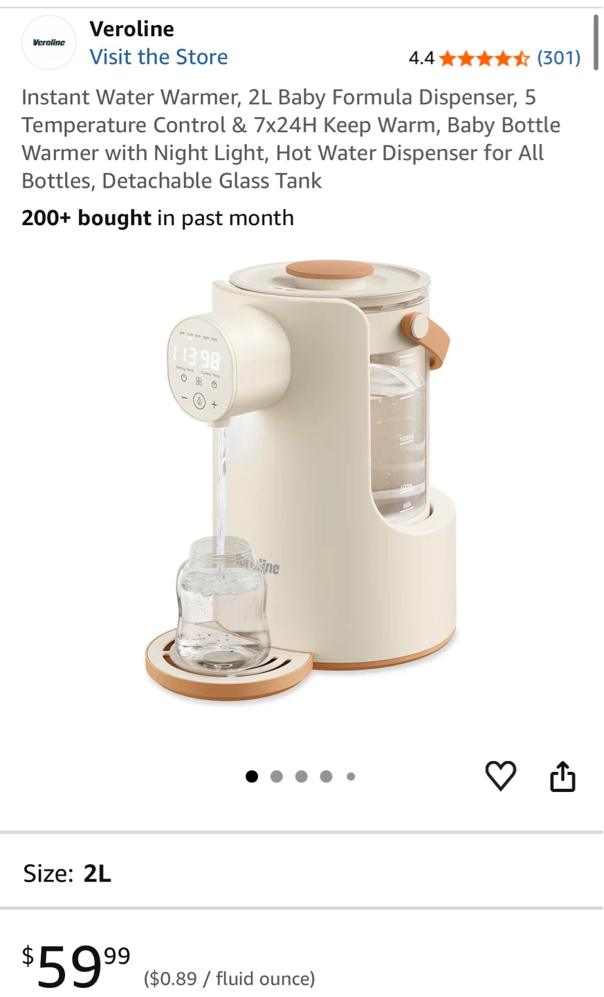 Veroline Instant Baby Formula Water Warmer - 2L - photo 2
