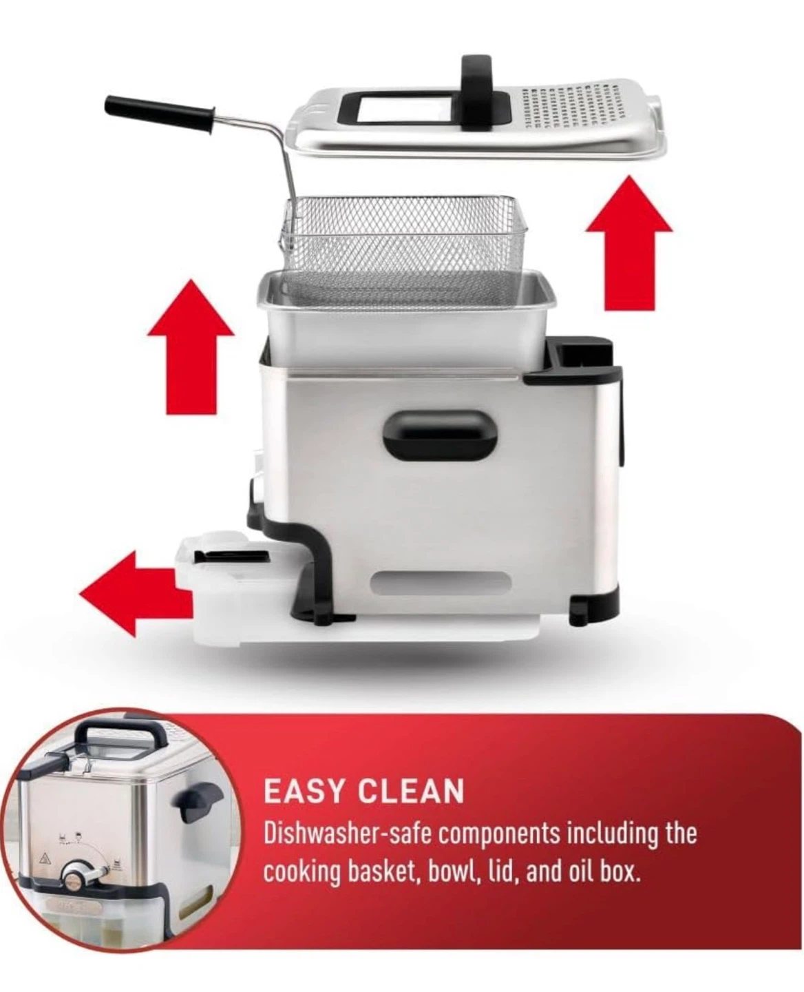 T-fal Deep Fryer with Automatic Oil Filtration - photo 2