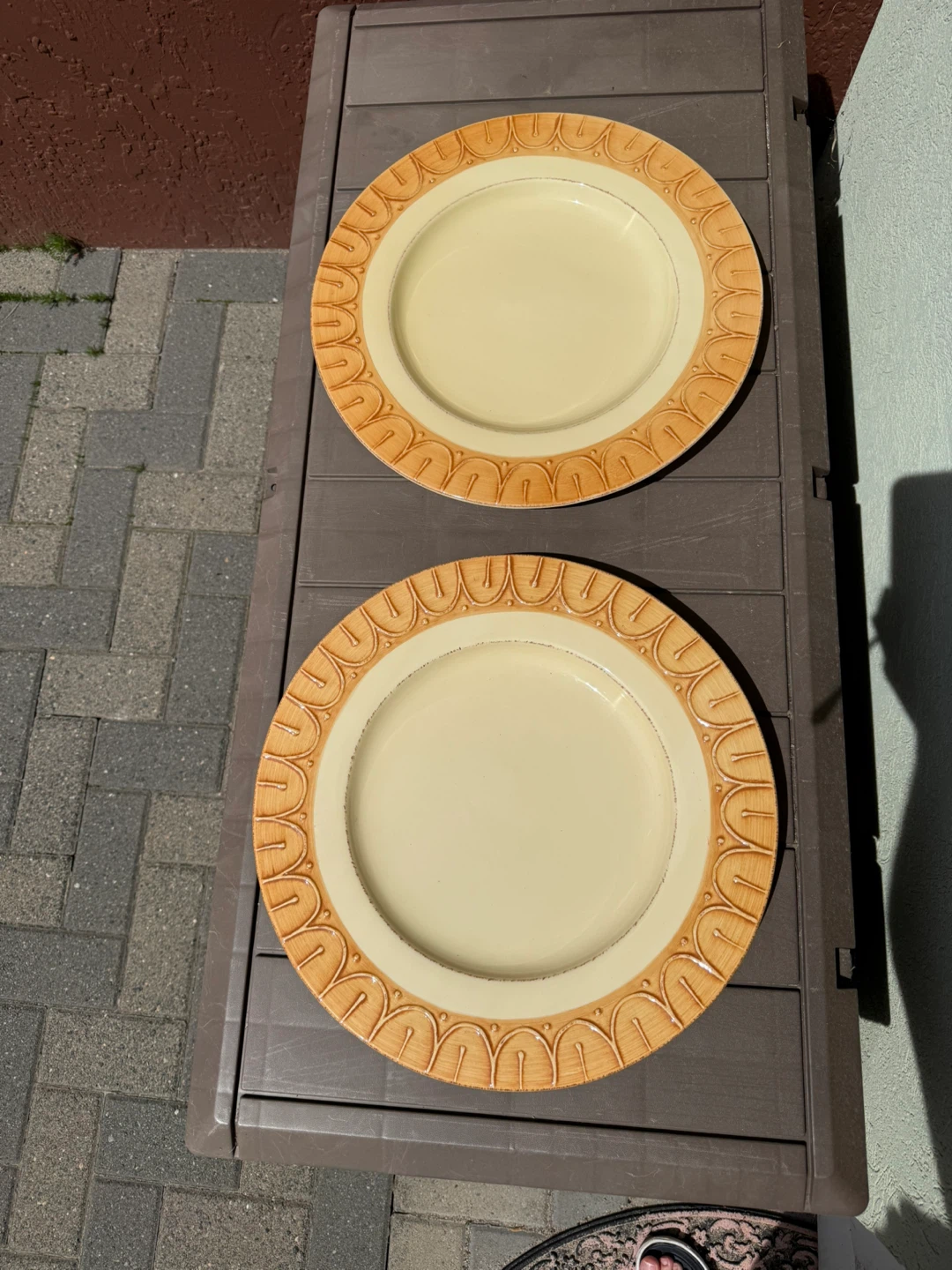 Pier 1 Hand-painted Earthenware - Large Serving Platters