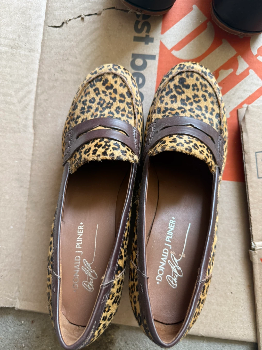 Donald J Pliner Leopard Print Wedge Heels