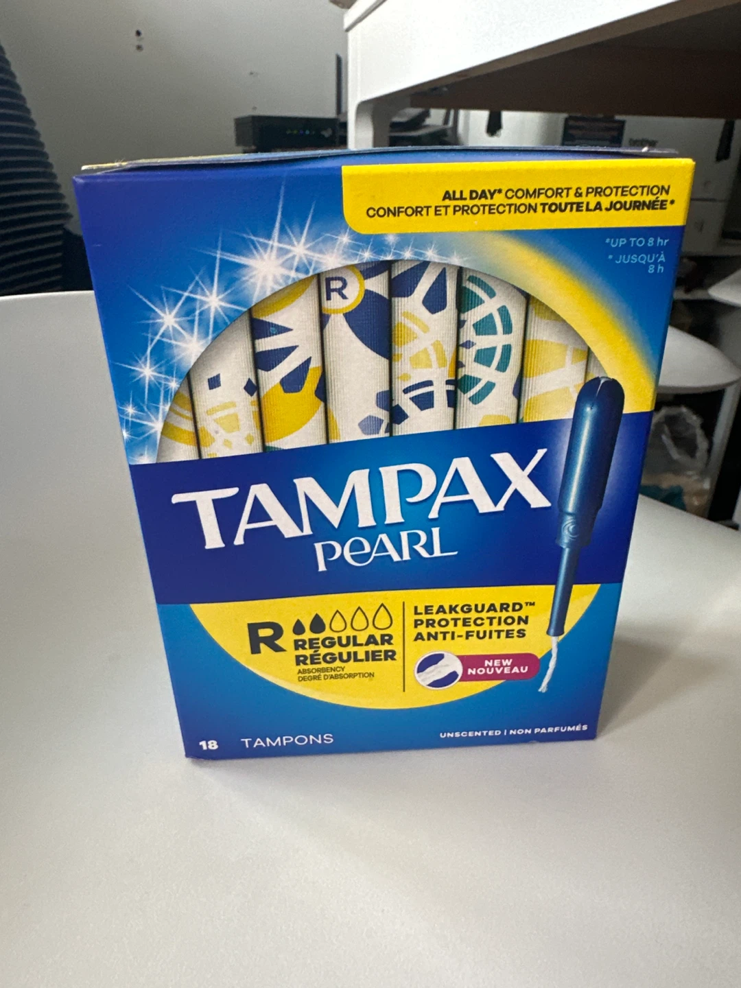 Tampax Pearl Regular Tampons, 18 Count