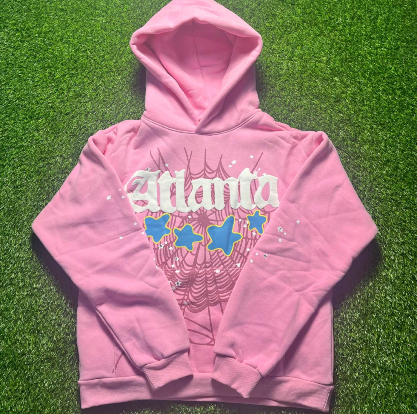 Pink Atlanta sp5der Hoodie