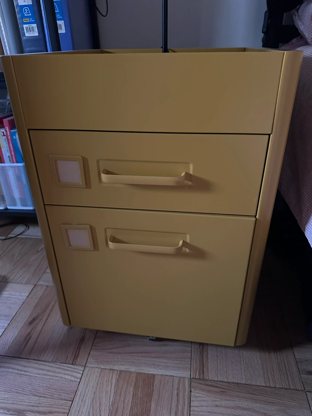MOVING SALE - Yellow 2-Drawer Filing Cabinet