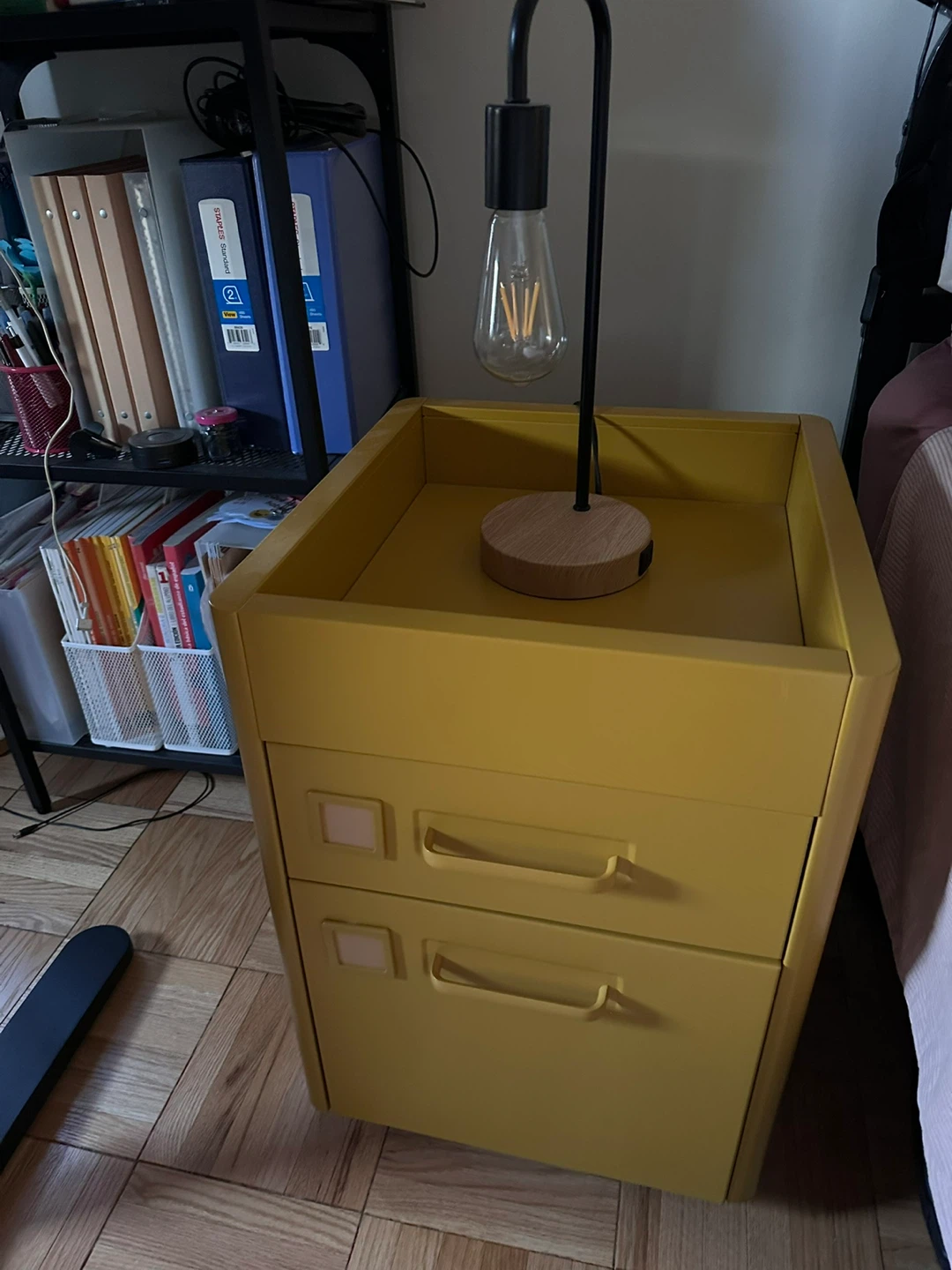 MOVING SALE - Yellow 2-Drawer Filing Cabinet - photo 2