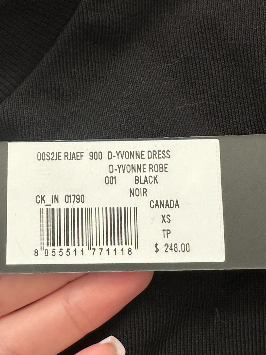 Diesel D-Yvonne Dress XS Black - photo 3