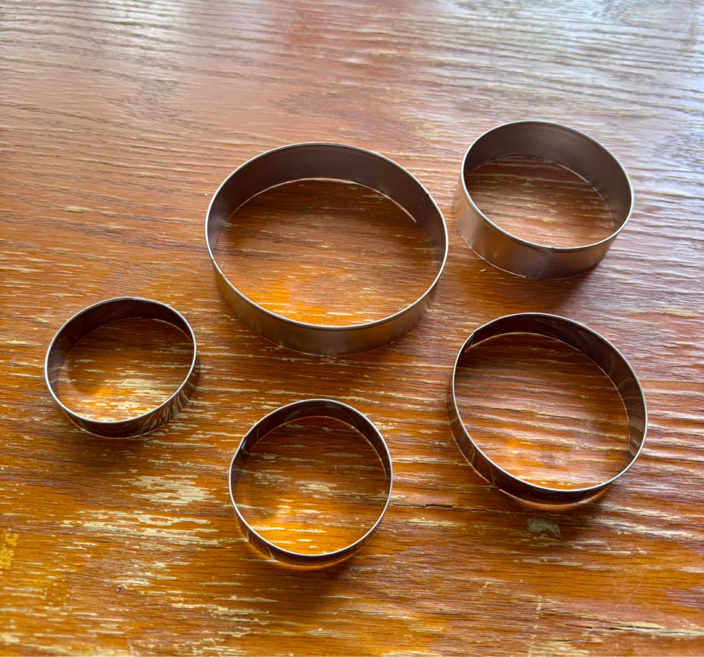 Set of 5 Round Cookie Cutters
