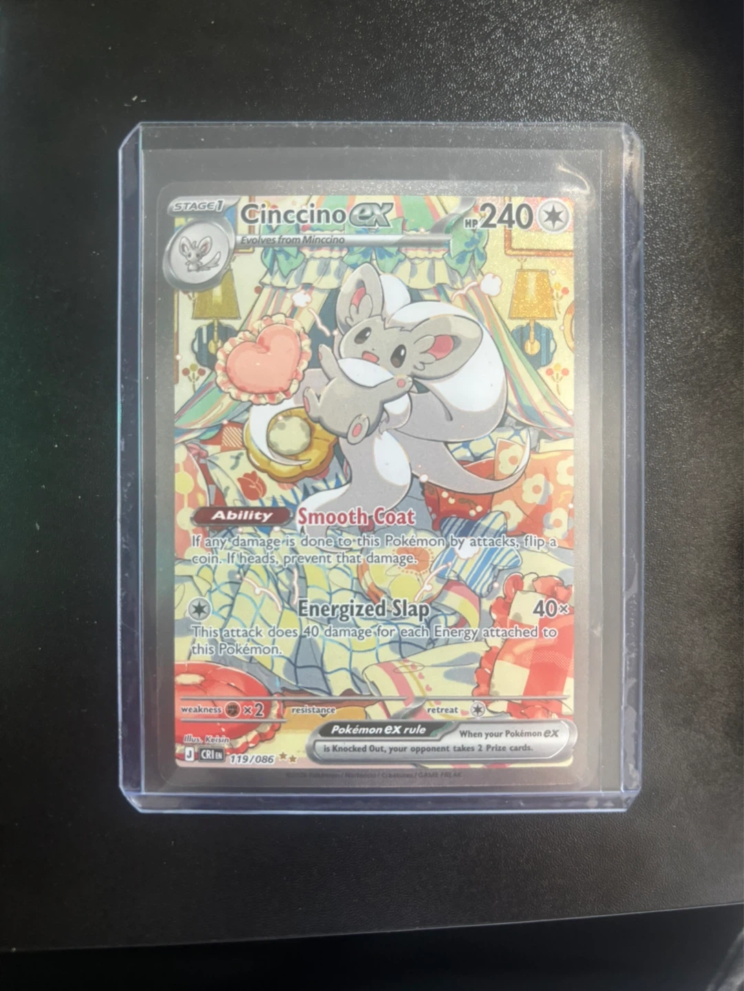 Pokémon TCG Cinccino EX Card