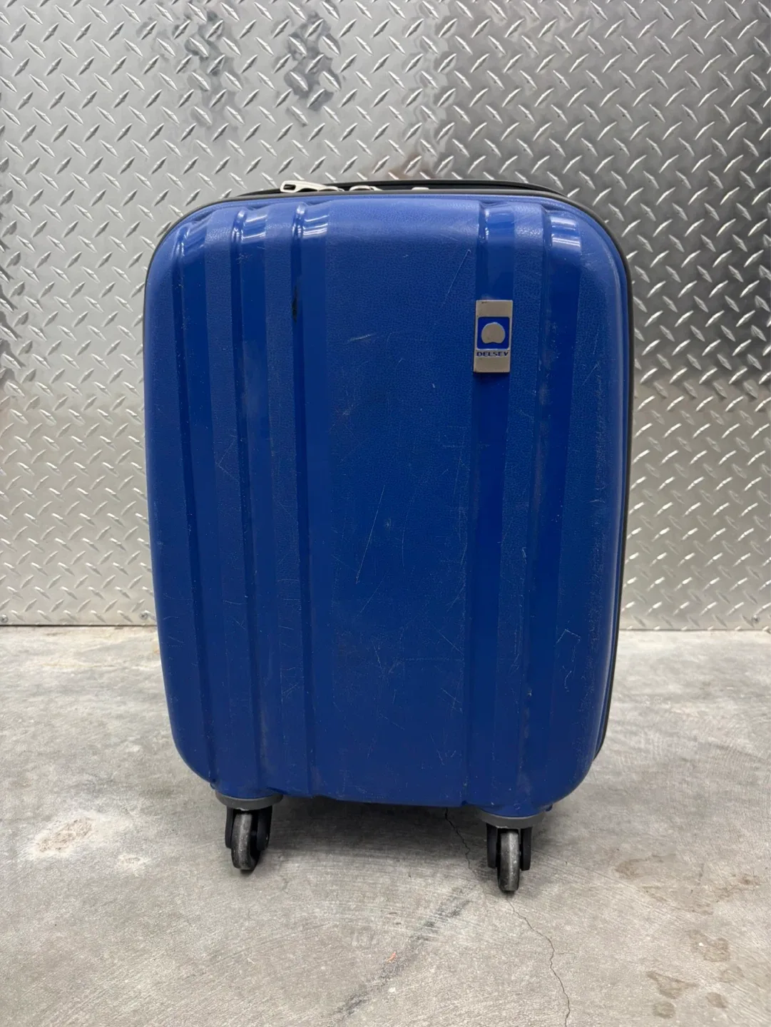 Blue Delsey Hardside Carry-On Luggage