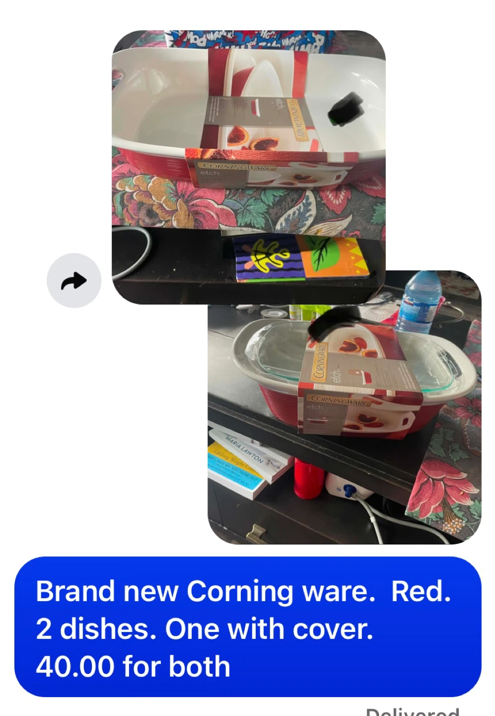 CorningWare Red Casserole Dish Set with Cover
