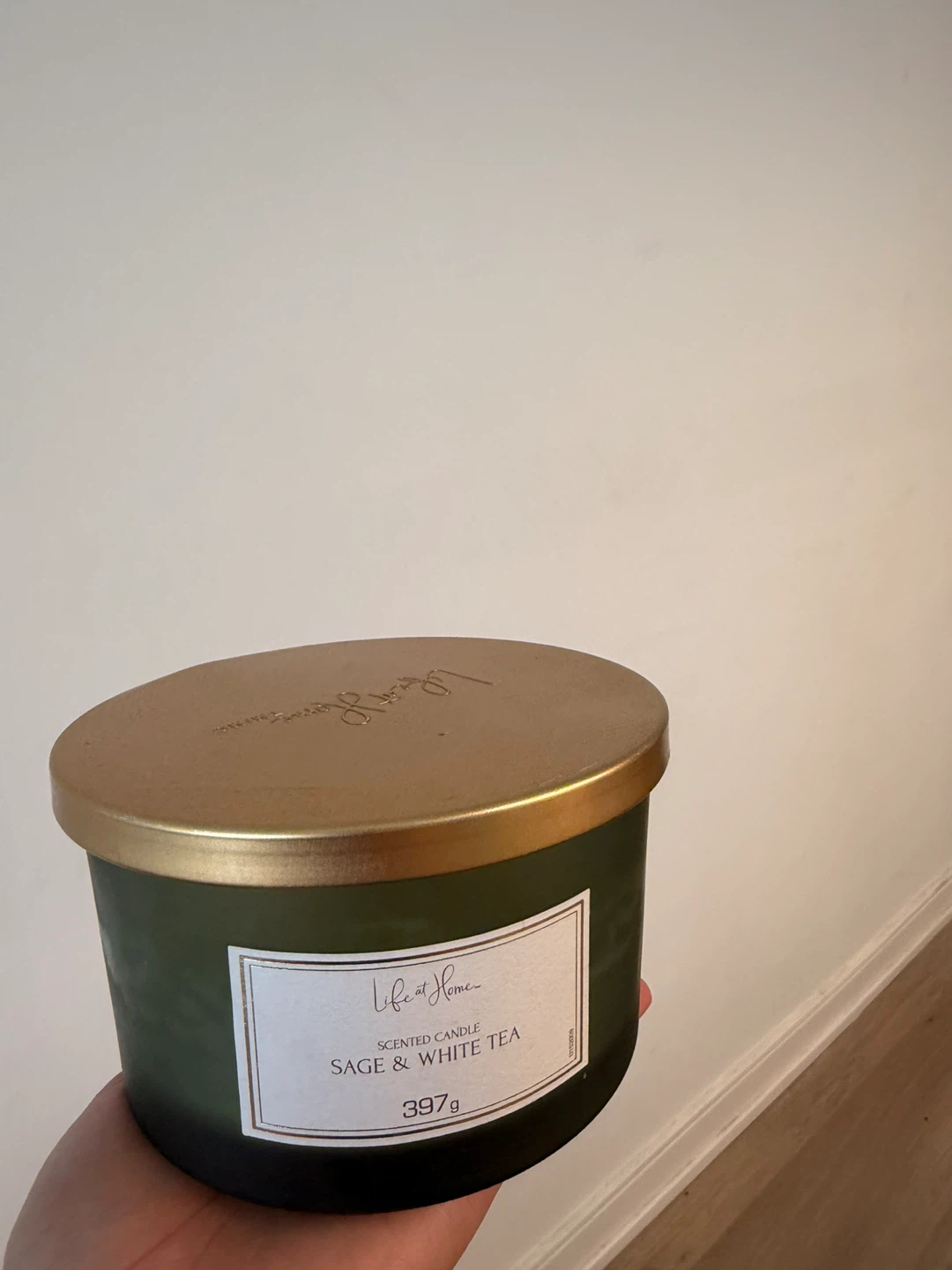 Life at Home Scented Candle - Sage & White Tea