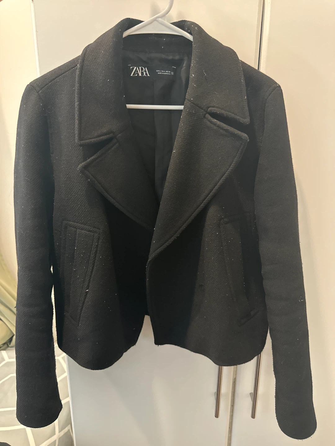 Black Zara Cropped Jacket