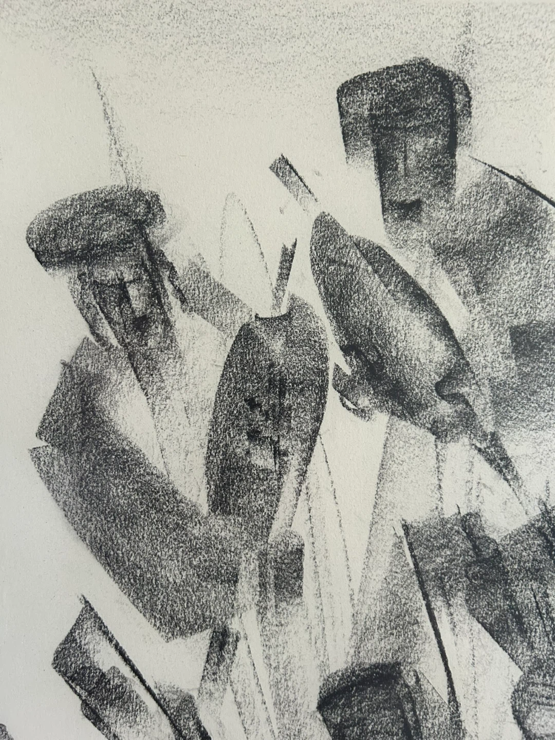Collectible Art: Original Charcoal Drawing by Zoltan Perlmutter - photo 3