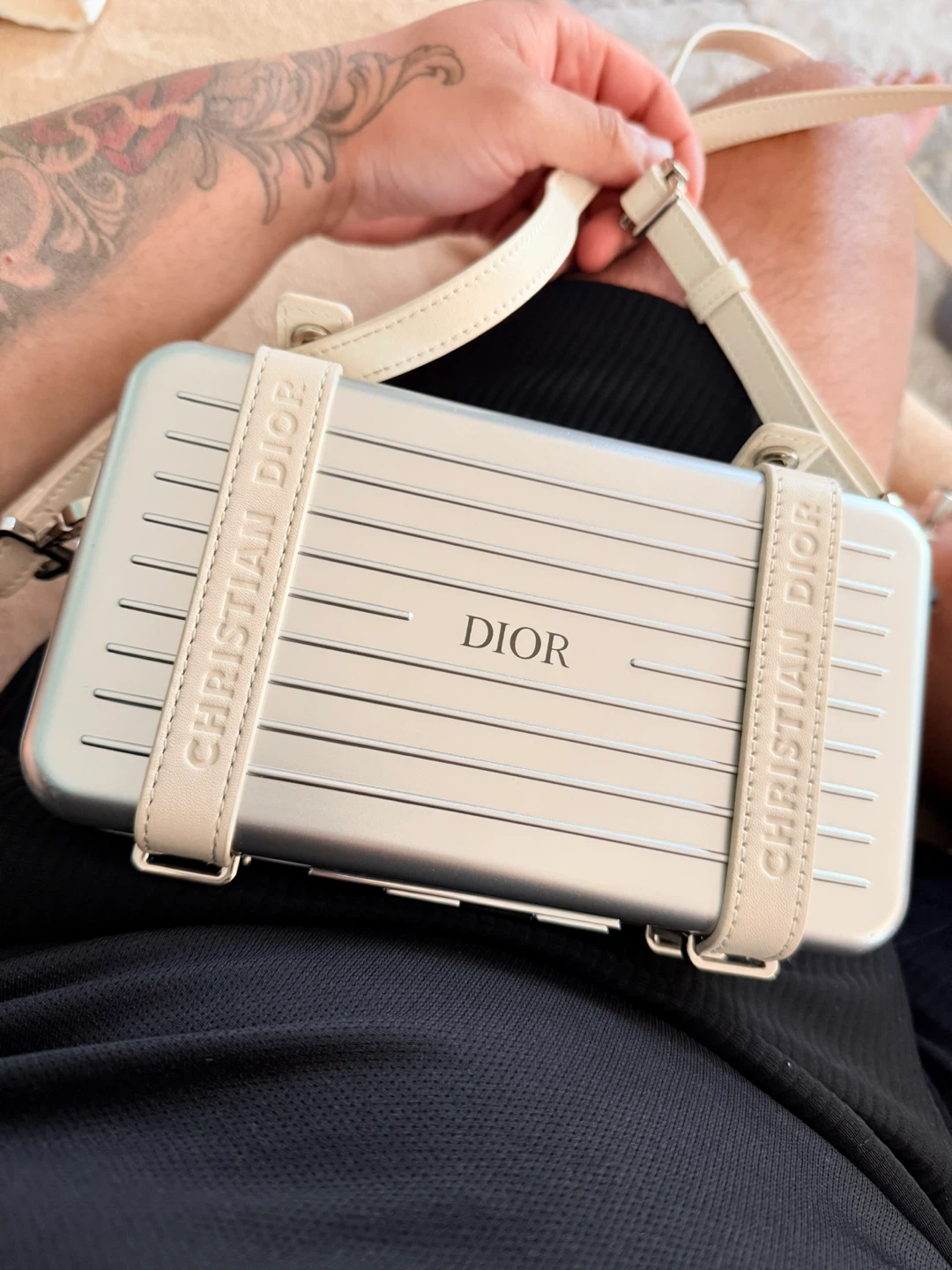 Christian Dior Aluminum Vanity Case