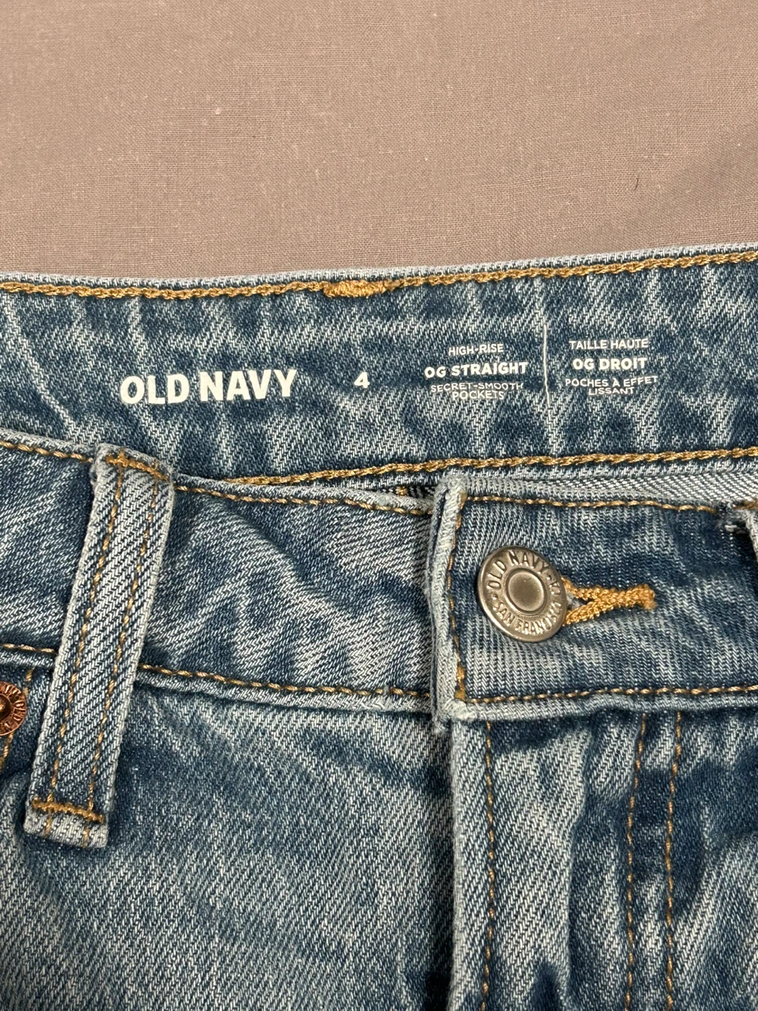 Old Navy High-Rise OG Straight Jeans Size 4 - photo 3