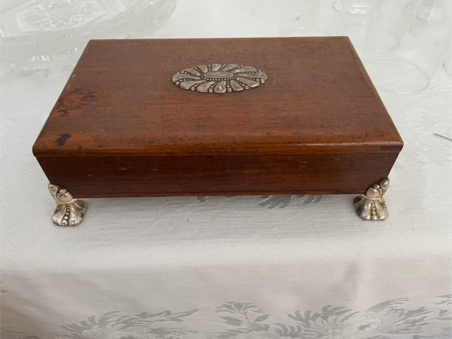 Wooden Trinket Box with Decorative Feet - photo 2