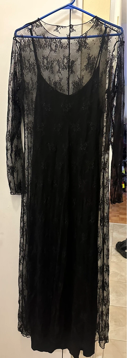 Halara Long Sleeve 2-piece Lace Maxi Casual Dress XL - photo 2