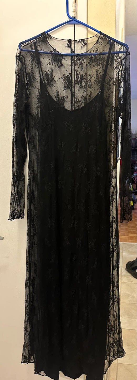Halara Long Sleeve 2-piece Lace Maxi Casual Dress XL - photo 3