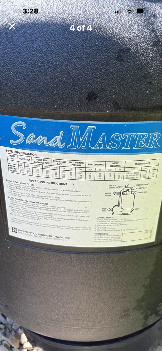 Hayward Pool Filter -Excellent Condition - photo 3