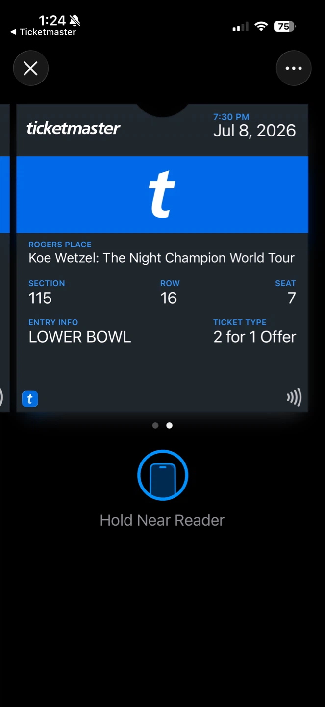 Koe Wetzel Concert Tickets & Parking Pass - photo 2