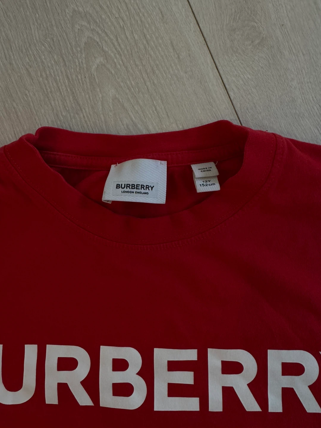 Burberry Red Logo T-Shirt - Size xs - photo 2