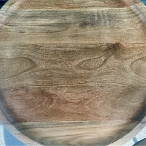 Solid Mango wood and metal Side Table