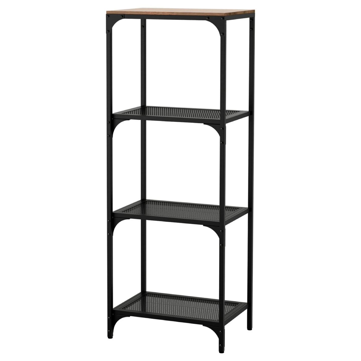 MOVING SALE - 4-Shelf Metal and Wood Bookcase (selling 2!) - photo 2